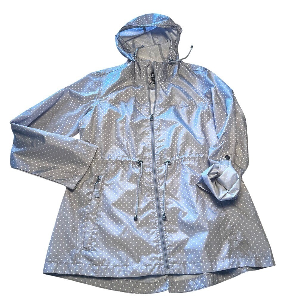 NWOT "Parka in a pocket" from INTL details womens size M‎